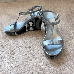 COACH Signature Platform Wedge Sandals